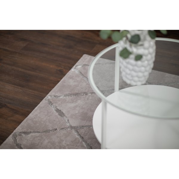 Karat Rhombus koneella kudottu matto Harmaa Karat Rhombus koneella kudottu matto Harmaa