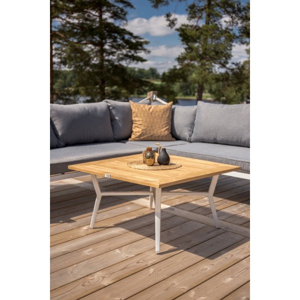 Meksikon kulmasohvaryhmä - Valkoinen/tiikki Meksikon kulmasohvaryhmä - Valkoinen/tiikki