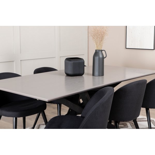 Piazza ruokapöytä 180 cm - harmaa Piazza ruokapöytä 180 cm - harmaa