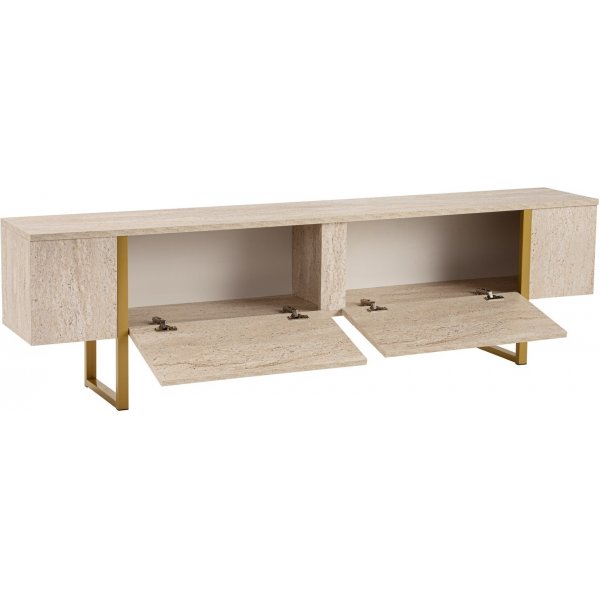 Serenity TV-taso - travertiini/kulta Serenity TV-taso - travertiini/kulta