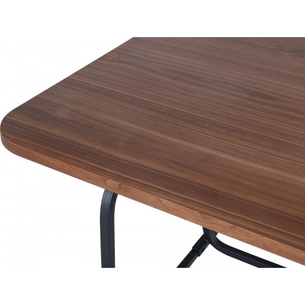 Kartioruokapöytä 200 cm - Musta/pähkinä Kartioruokapöytä 200 cm - Musta/pähkinä