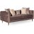 Olympus 2-istuttava sohva - ruskea