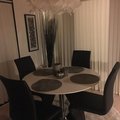 Asiakaskuva Ibiza- ruokapöytä 110cm halkaisija - Valkoinen / Kromi
