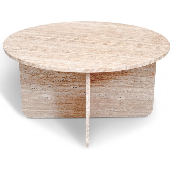 Tasainen pyre kivipyt travertiinista 85 cm