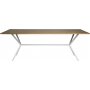 Revel ruokapyt 200 cm (Fishbone) - Valkoinen/puuviilu