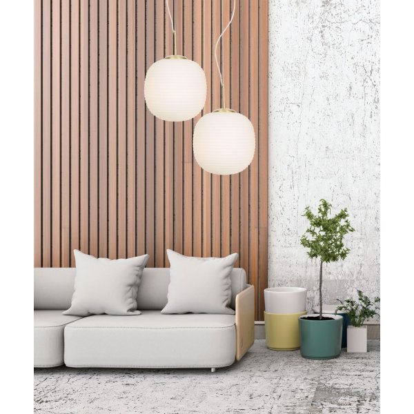 Sirius kattovalaisin - Matta messinki/opaalivalkoinen