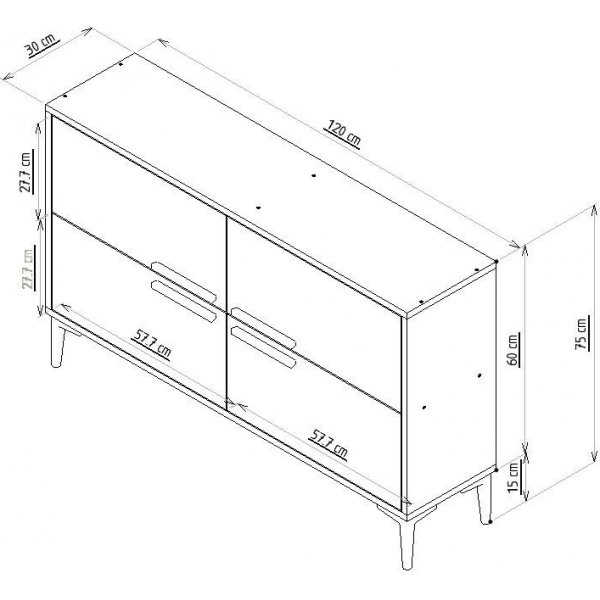 Catarina mediapenkki - Sapphire tammi Catarina mediapenkki - Sapphire tammi