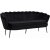 Ballini 3-istuttava sohva - Musta sametti + Huonekalujen hoitosarja tekstiileille
