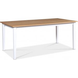 Fårö ruokapöytä tammea, valkoiset jalat - 180x90 cm Fårö ruokapöytä tammea, valkoiset jalat - 180x90 cm