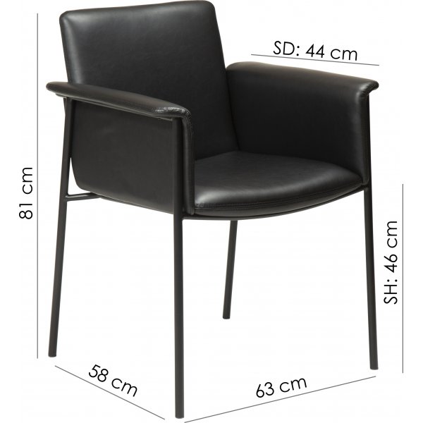 Vale nojatuoli - ruskea PU Vale nojatuoli - ruskea PU