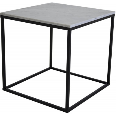Kvarnbacken sivupöytä 50 x 50 cm - Musta/valkoinen