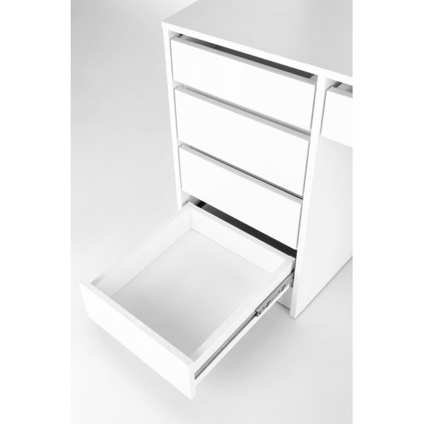 Facada-meikkipöytä peilillä ja valaistuksella Facada-meikkipöytä peilillä ja valaistuksella