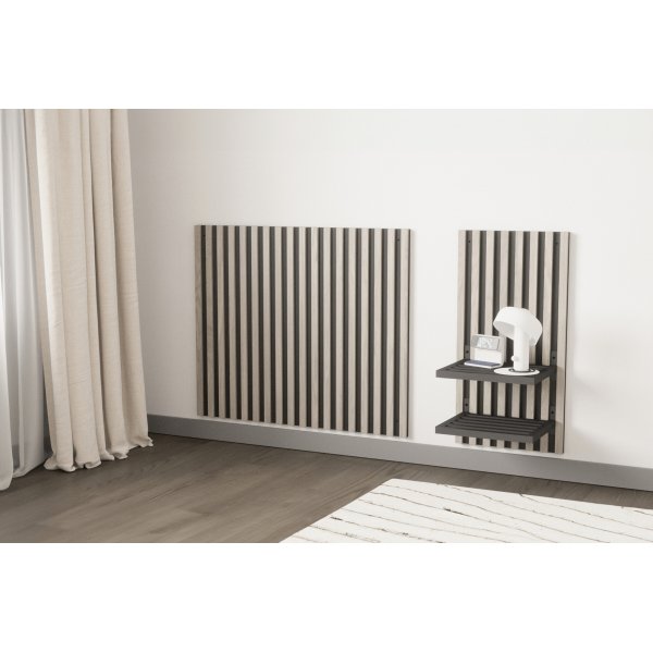 Toulon seinäpaneeli - Musta/valkaistu Toulon seinäpaneeli - Musta/valkaistu