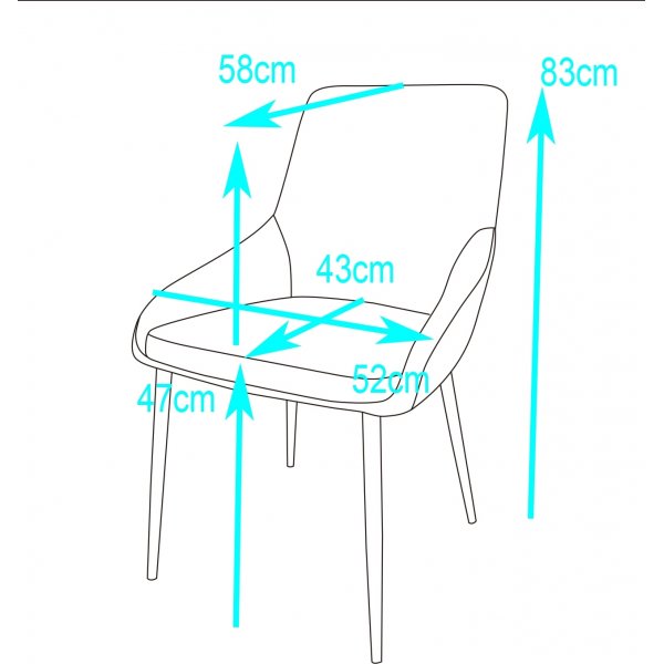 Theo-tuoli - beige sametti