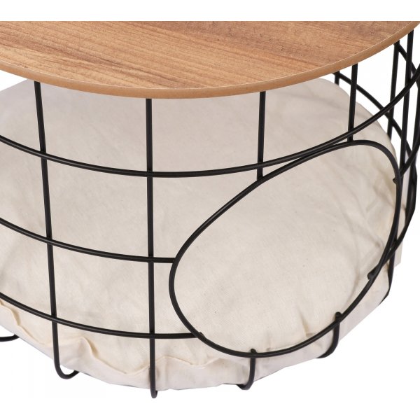 Cat sohvapöytäsetti - mänty/musta Cat sohvapöytäsetti - mänty/musta