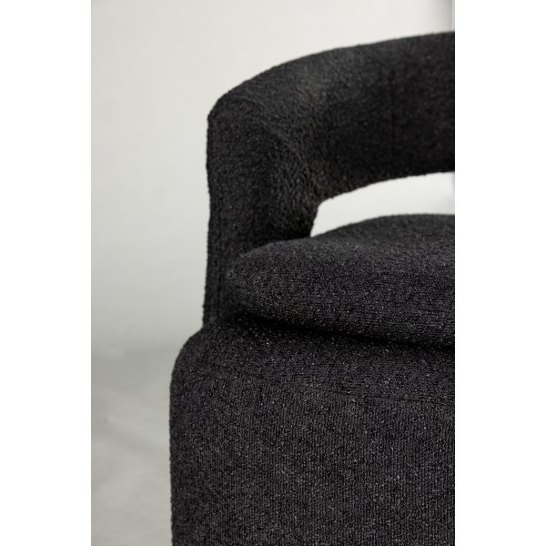 Laurel-nojatuoli - musta