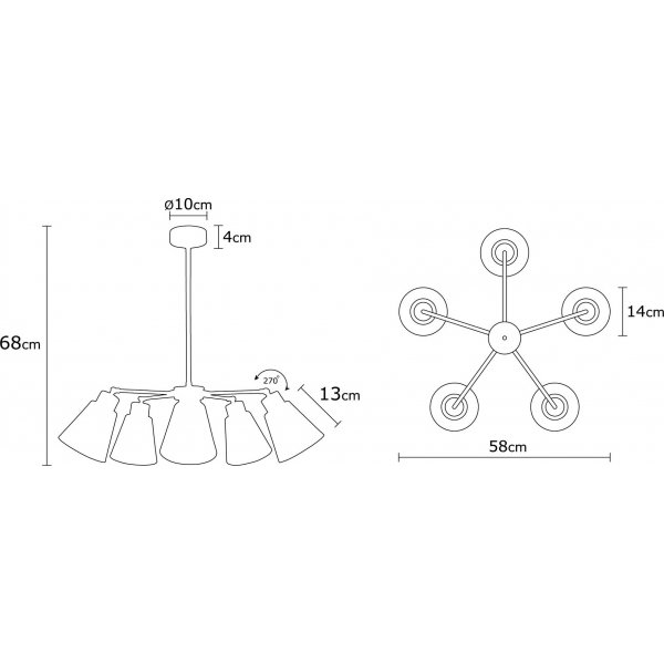Magneto kattovalaisin N-541 - Monivärinen Magneto kattovalaisin N-541 - Monivärinen