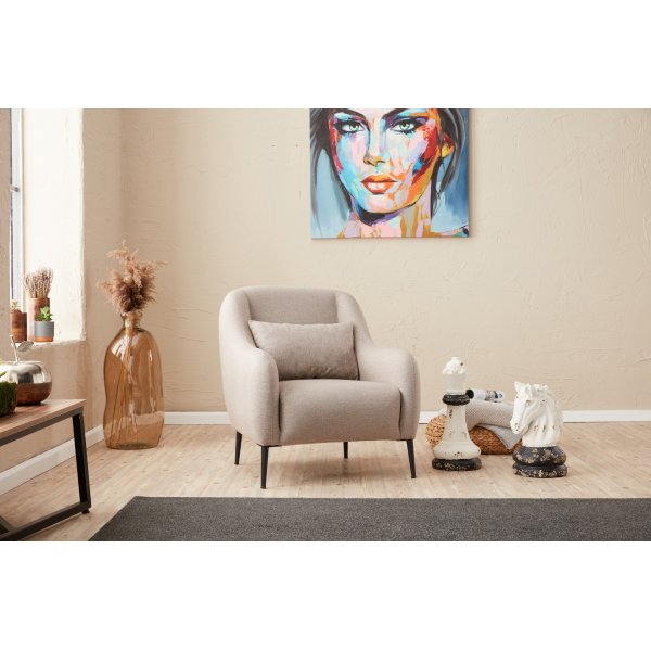 Venus-nojatuoli - Kermanvärinen Venus-nojatuoli - Kermanvärinen