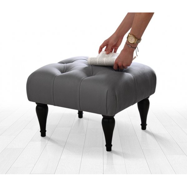 Kukkapouf - harmaa Kukkapouf - harmaa