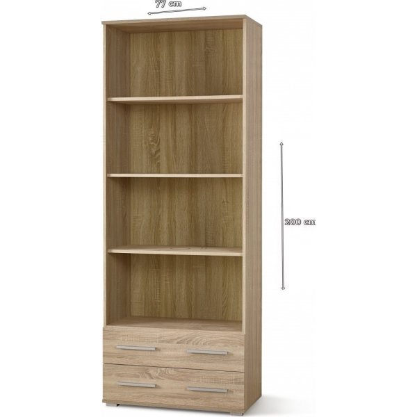 Abdel kirjahylly laatikoilla - Sonoma tammi