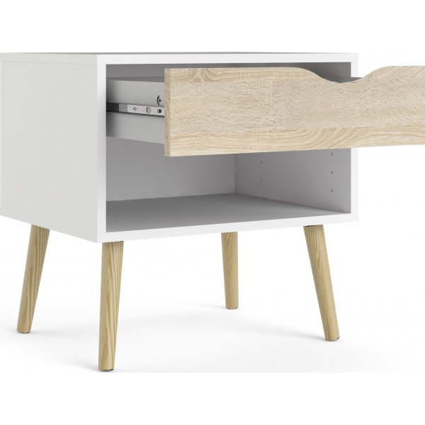 Oslon ypyt - Valkoinen/tammi