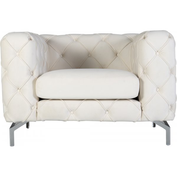 Como nojatuoli beigeä samettia + Huonekalujen puhdistus Como nojatuoli beigeä samettia + Huonekalujen puhdistus