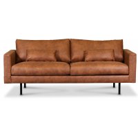 Landö 2,5-istuttava sohva - Konjakki (ekonahka)