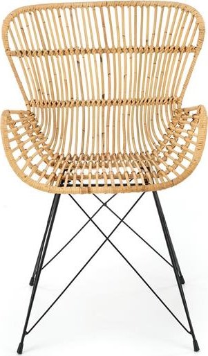 Kelley ruokatuoli - rottinki/musta