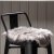 Katy tuolin tyyny 34 x 34 cm - Harmaa tekoturkista