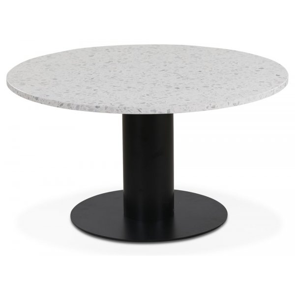 Next 85 cm, pyre sohvapyt - Musta / terrazzo (Bianco)