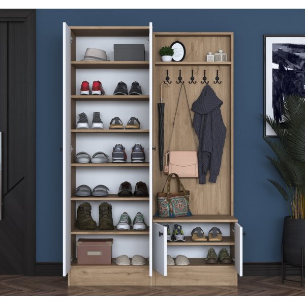 Muodikkaat aulakalusteet 120 cm - Phkin/valkoinen