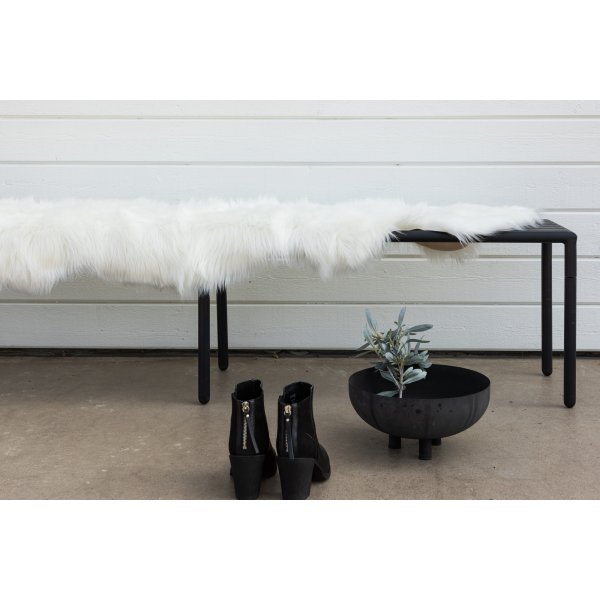 Katy trap 180 x 55 cm - Valkoinen tekoturkis Katy trap 180 x 55 cm - Valkoinen tekoturkis