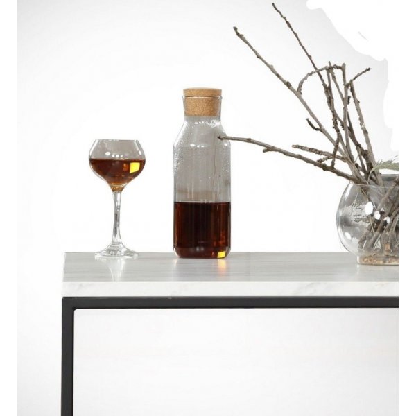 Poly-sohvap�yt� 75 x 75 cm - Valkoinen/musta