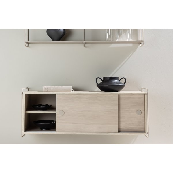 Paris-seinäkaappi 48 x 122 cm - Beige/Whitewash Paris-seinäkaappi 48 x 122 cm - Beige/Whitewash