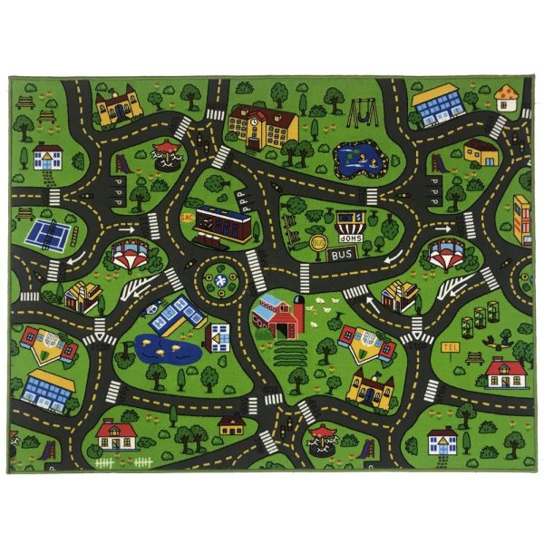 Lasten matto Liikennematto 1 Tuftattu - 133x175 cm