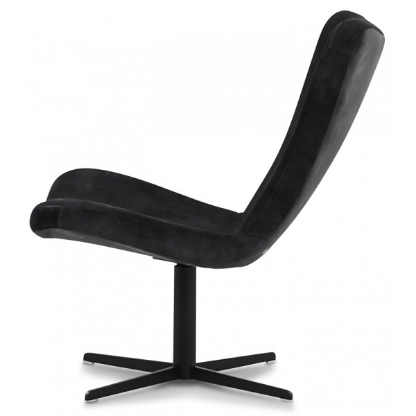 Täplillinen punainen design-nojatuoli - tummanharmaa (sametti) Täplillinen punainen design-nojatuoli - tummanharmaa (sametti)