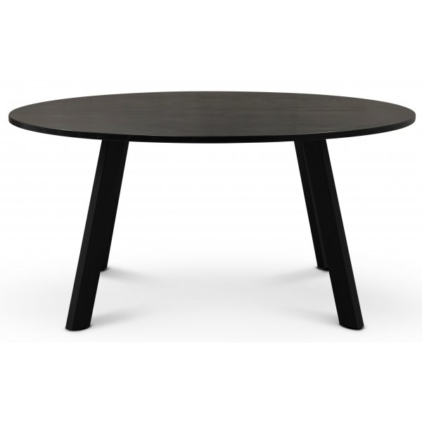 Freddy iso pyöreä ruokapöytä 8 hengelle mustaksi petsattua tammea - Ø155 cm Freddy iso pyöreä ruokapöytä 8 hengelle mustaksi petsattua tammea - Ø155 cm