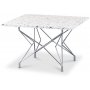 Terrazzo-sohvapyt 75x75 cm - Cosmos Terrazzo & Kromattu Star-runko