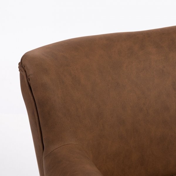 Norberg-nojatuoli ruskeana vintage-tyyliin Norberg-nojatuoli ruskeana vintage-tyyliin