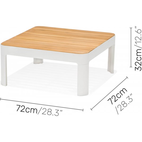 Portals lounge ryhmä 2 - Valkoinen/tiikki Portals lounge ryhmä 2 - Valkoinen/tiikki