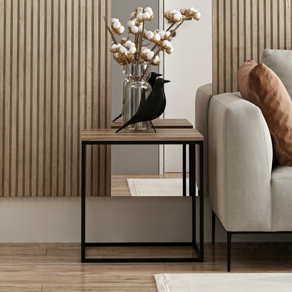 Basak sohvapöytä 52 x 50 cm - Pähkinä Basak sohvapöytä 52 x 50 cm - Pähkinä