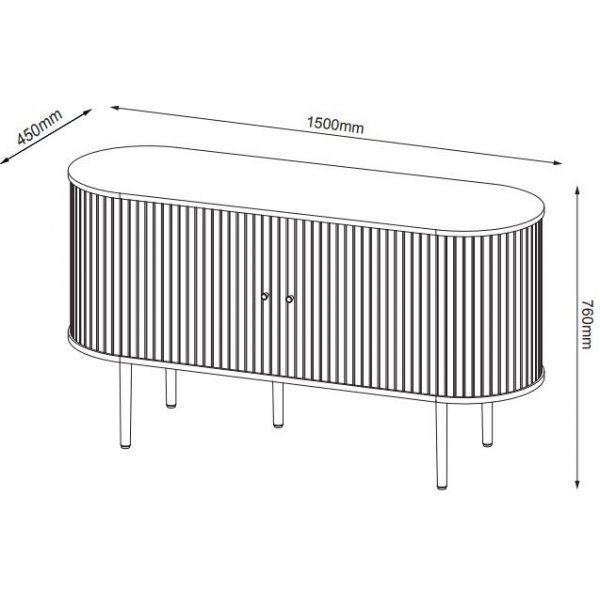 Liukupöytäpöytä 150 cm - Ruskeaksi lakattu tammi Liukupöytäpöytä 150 cm - Ruskeaksi lakattu tammi