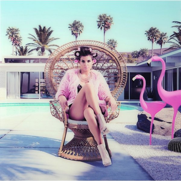 Lasimaalaus - Art Deco Pool - 120x120 cm Lasimaalaus - Art Deco Pool - 120x120 cm