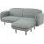 Catta 3-istuttava sohva jalustalla - Vaaleansininen + Huonekalujen hoitosarja tekstiileille