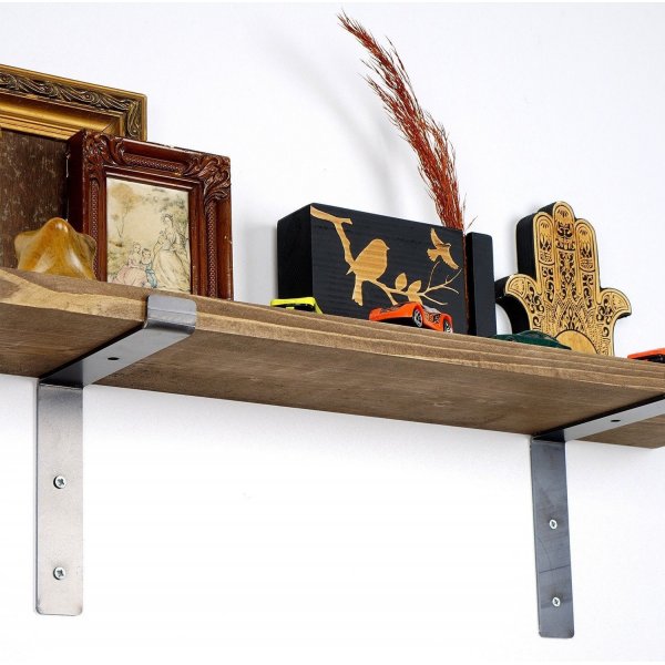 Lamba seinähylly 2 - Musta/pähkinä Lamba seinähylly 2 - Musta/pähkinä