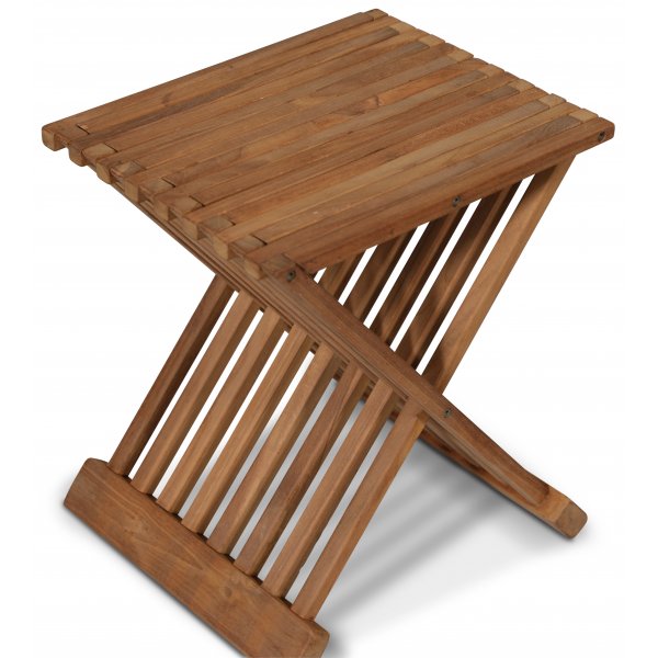 Salt taitettava sivupyt tiikkipuuta