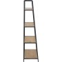 Seaford tikkaat hylly 77x138 cm - tammi/musta