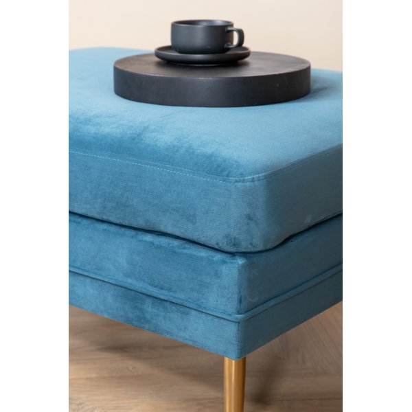 Savanna pouf - Sininen sametti Savanna pouf - Sininen sametti