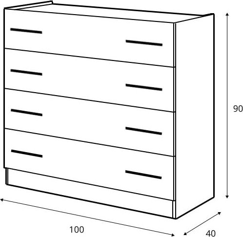Dentro lipasto - Valkoinen/stirlingtammi Dentro lipasto - Valkoinen/stirlingtammi