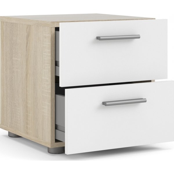 Pepe yöpöytä - tammi/valkoinen Pepe yöpöytä - tammi/valkoinen